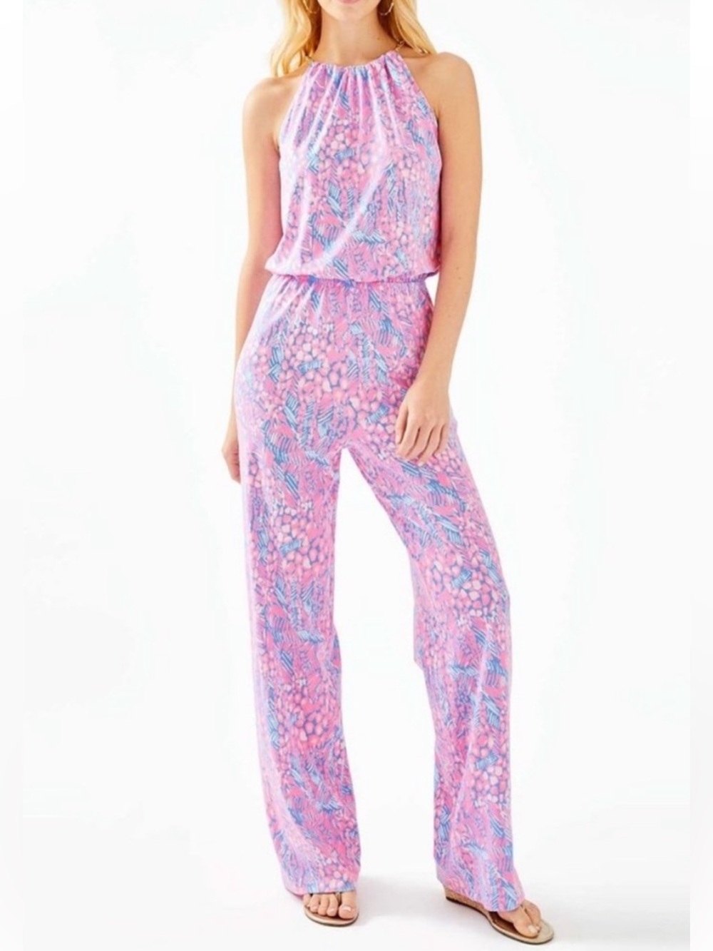 ✨ Lilly Pulitzer Bowen Jumpsuit in Pink Sorbet ✨